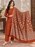 Surahi Original 3-Piece Doriya Linen Suit | Digital Printed Winter Collection