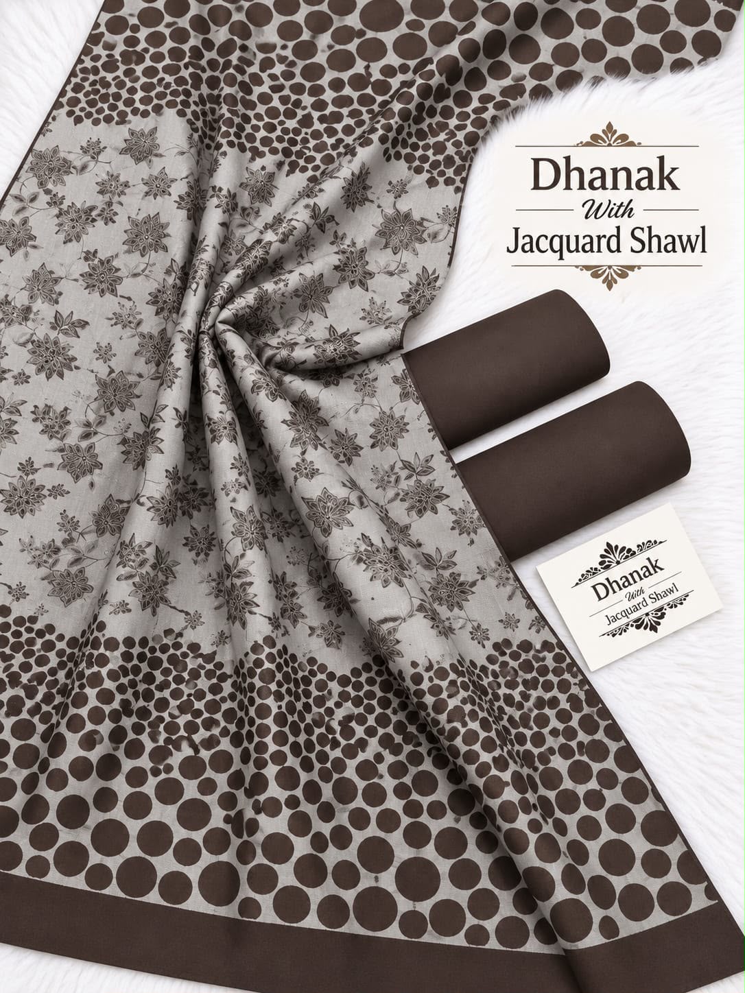 Surahi Original 3-Piece Doriya Linen Suit | Digital Printed Winter Collection
