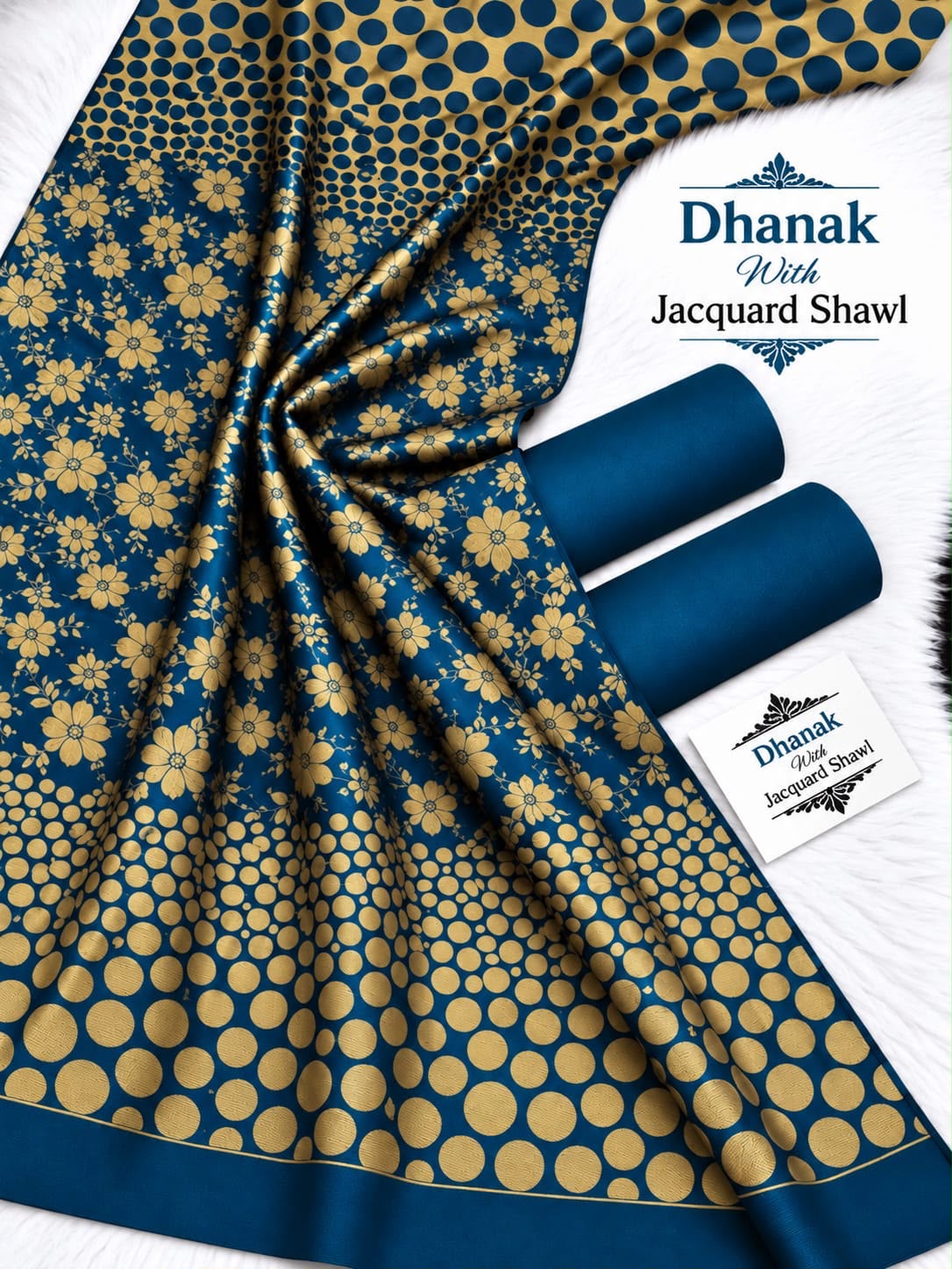 Surahi Original 3-Piece Doriya Linen Suit | Digital Printed Winter Collection
