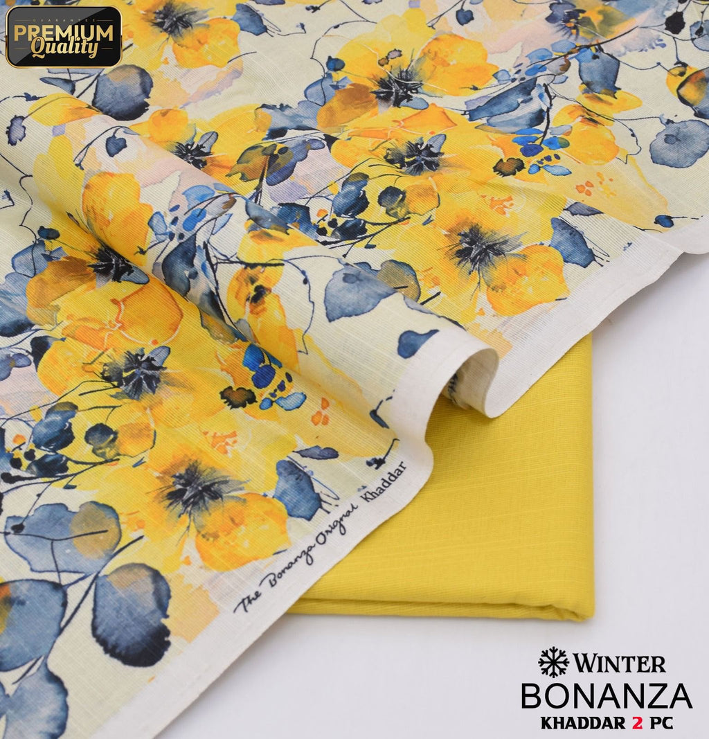 Bonanza 2-Piece Khaddar Suit (Unstitched) | Digital Printed Winter Collection