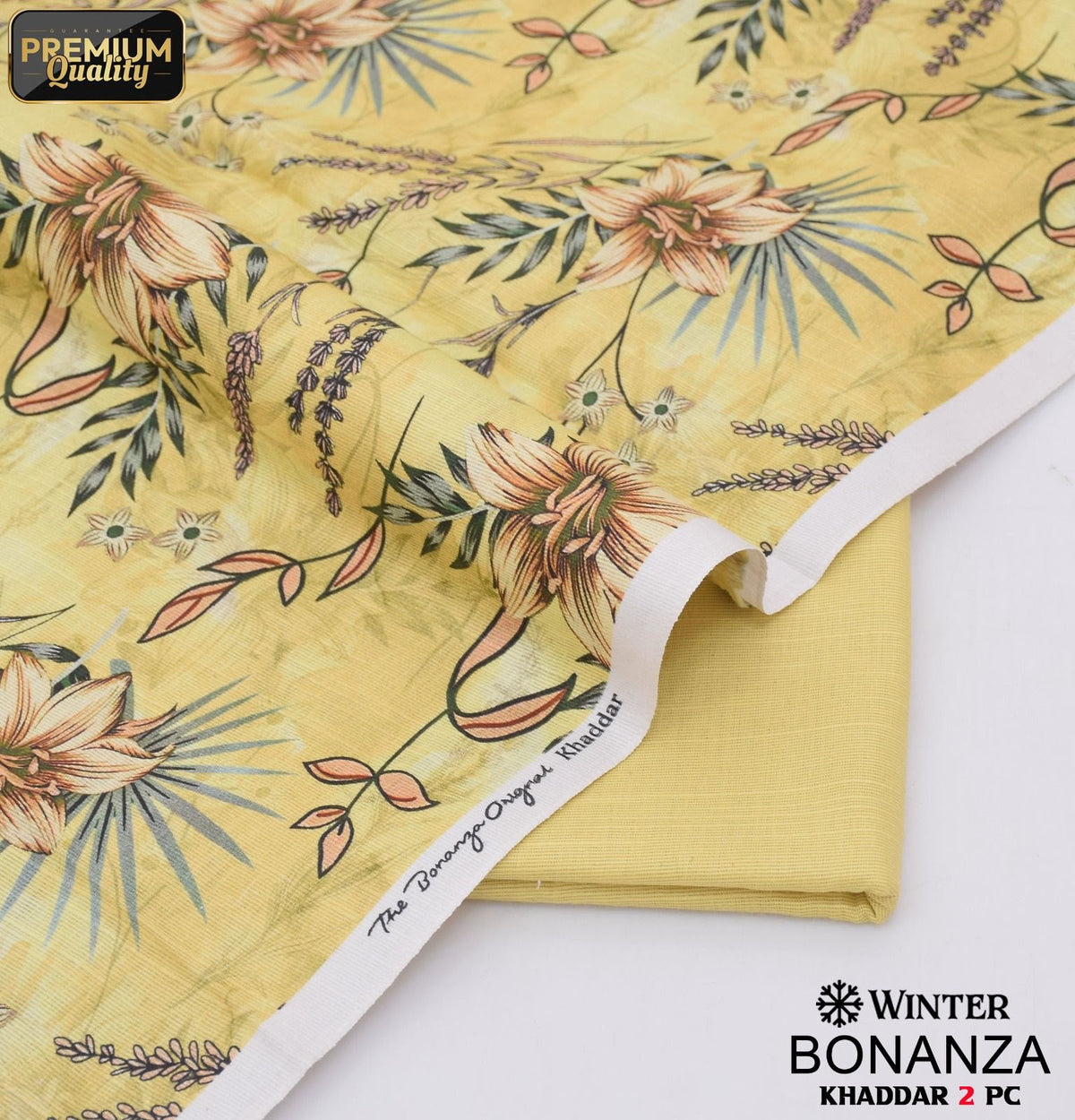 Bonanza 2-Piece Khaddar Suit (Unstitched) | Digital Printed Winter Collection