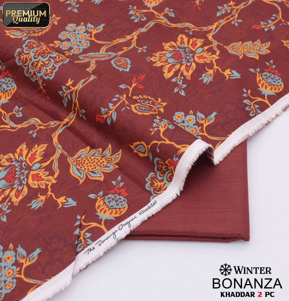 Bonanza 2-Piece Khaddar Suit (Unstitched) | Digital Printed Winter Collection