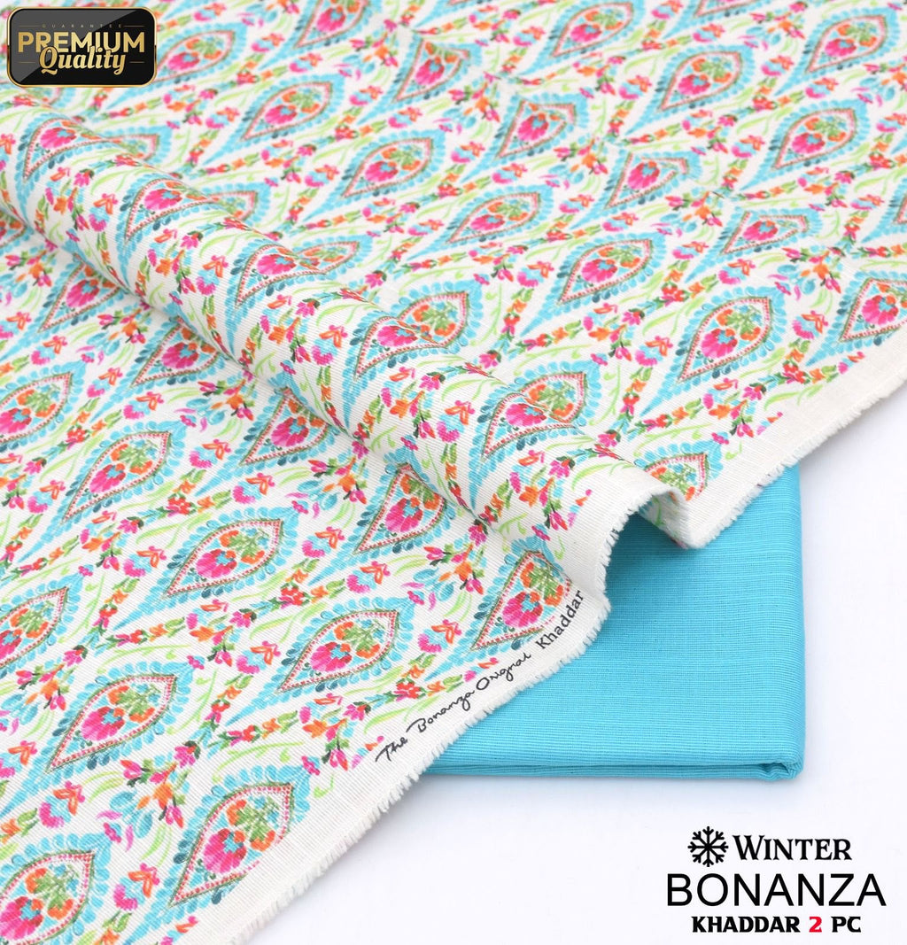 Bonanza 2-Piece Khaddar Suit (Unstitched) | Digital Printed Winter Collection